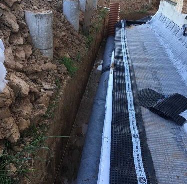 Отвод воды от фундамента