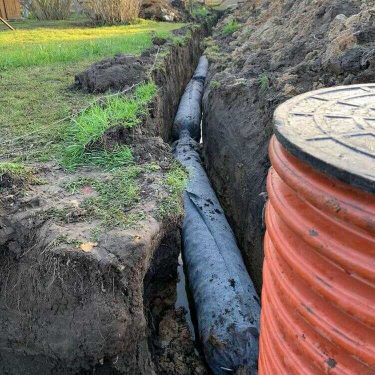 Дренажныая система в собранном виде